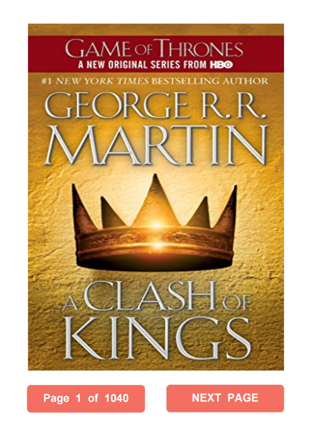 A clash of kings pdf free download